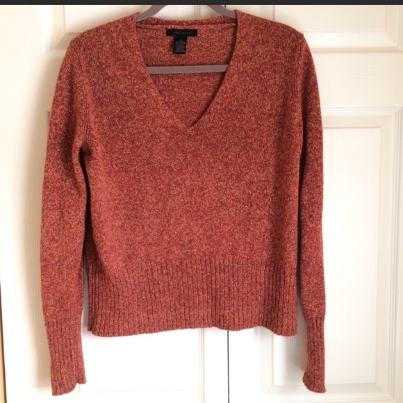 The Limited Sweaters - Limited Rust color wool cashmere silk sweater